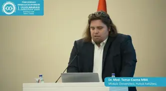 Sayın Dr. Med. Tamas Csema - Macaristan - Uluslararası I. Arabuluculuk Şurası Konuşması