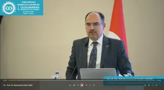 Sayın Prof. Dr. Muhammed Fatih UŞAN - Türkiye - Uluslararası I. Arabuluculuk Şurası Konuşması